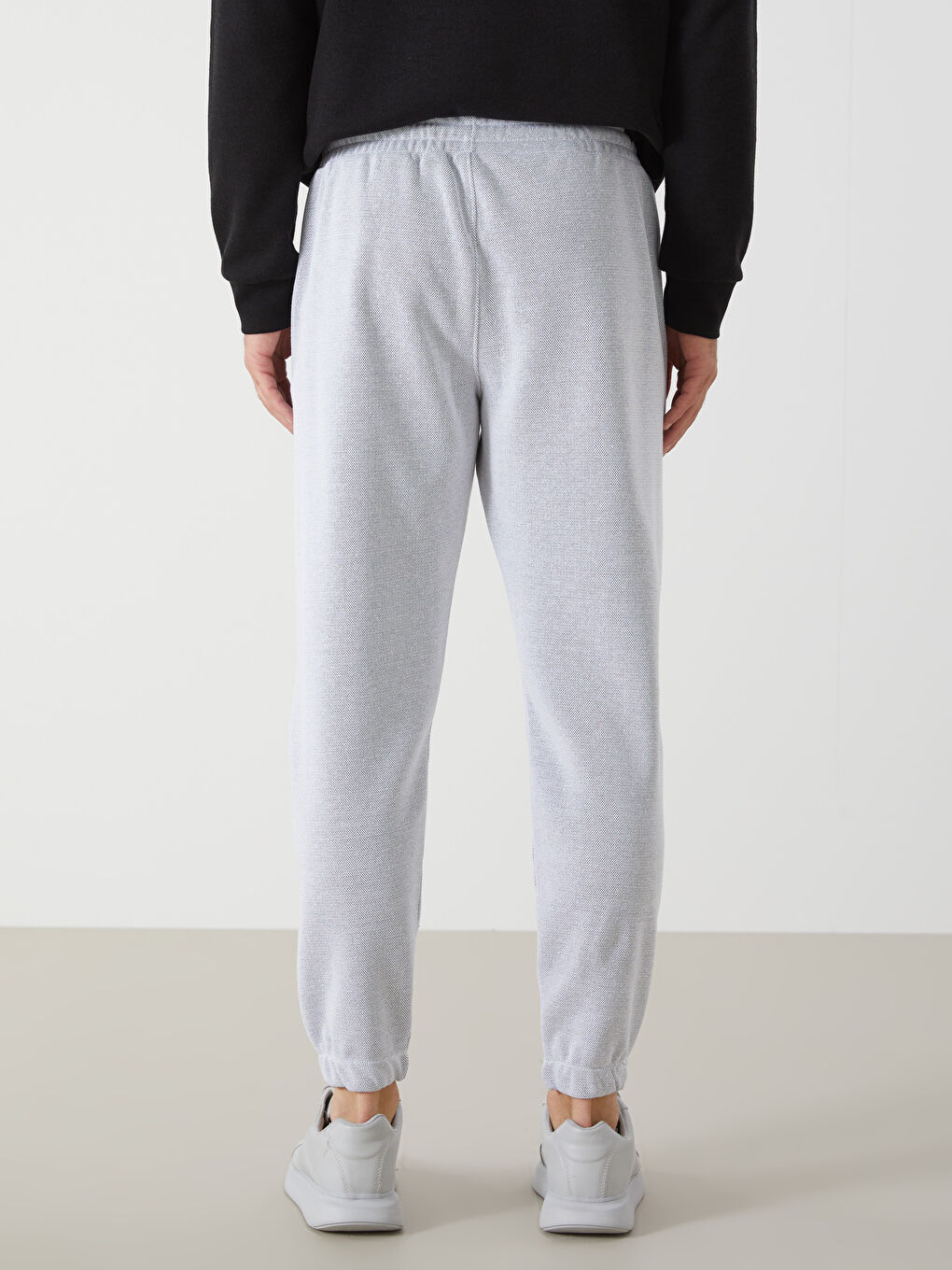 Gri Standart Kalıp Erkek Eşofman Altı-3