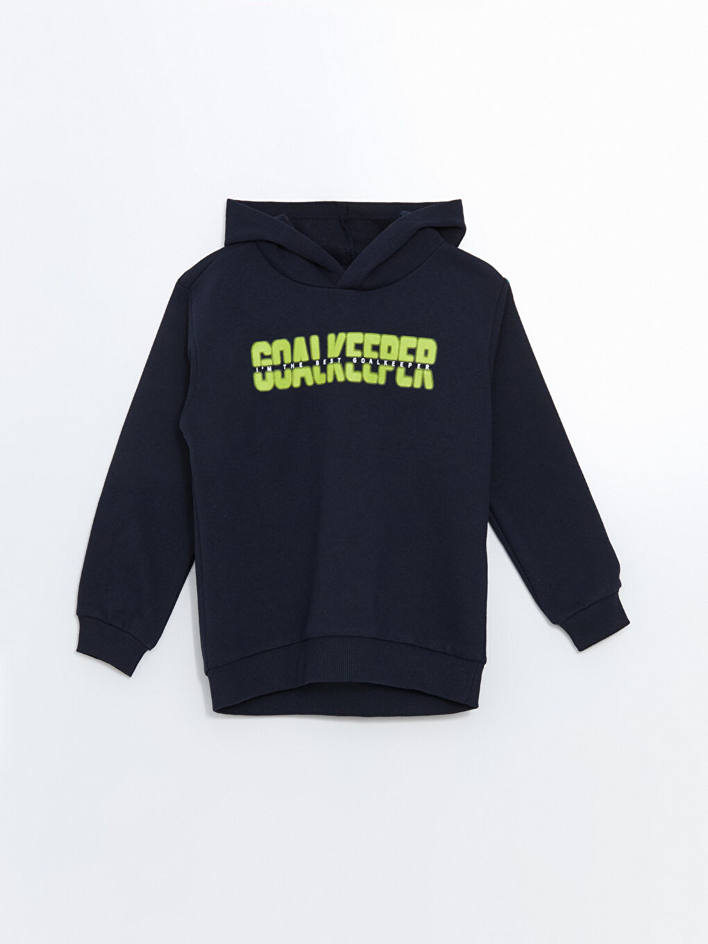 LCW ECO Lacivert Kapüşonlu Erkek Çocuk Sweatshirt