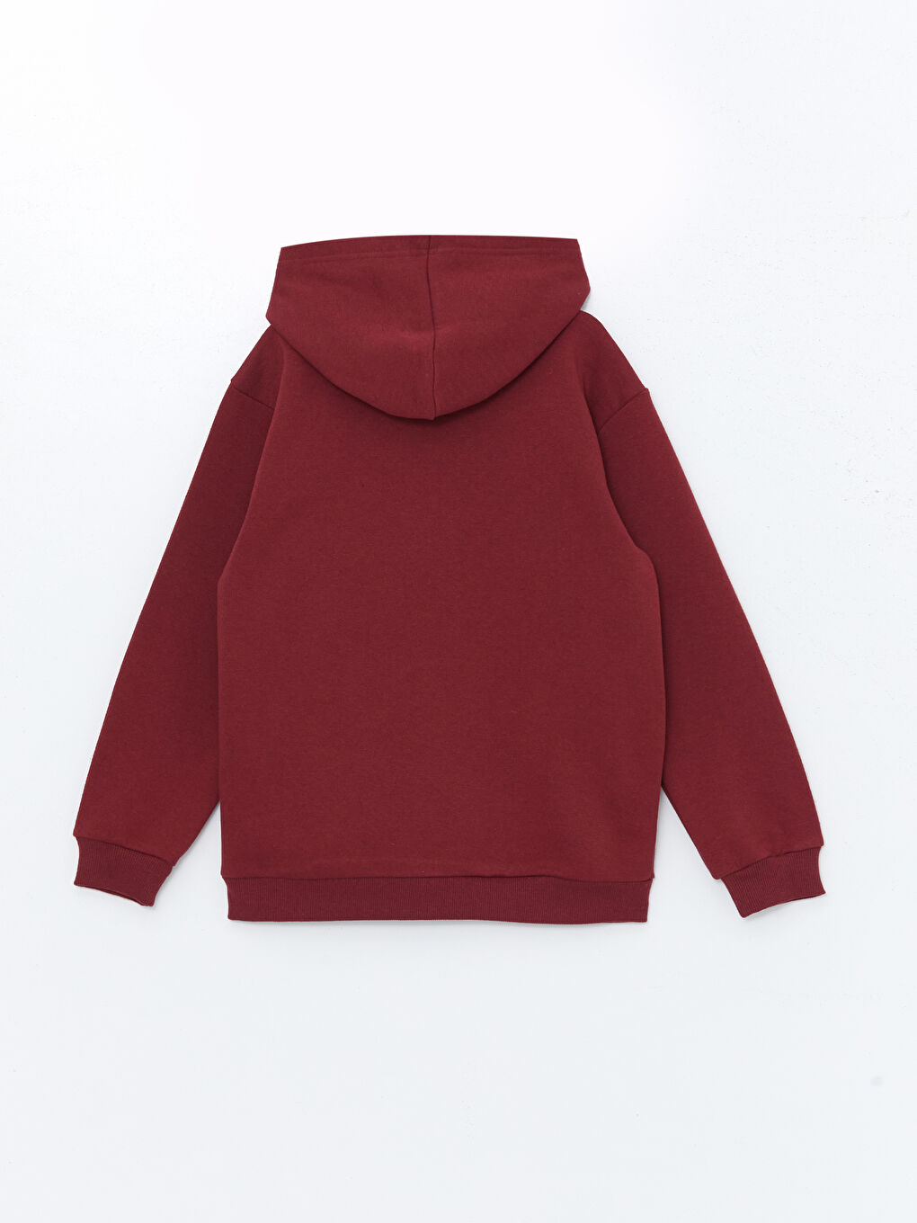 LCW ECO Bordo Kapüşonlu Erkek Çocuk Sweatshirt - 1