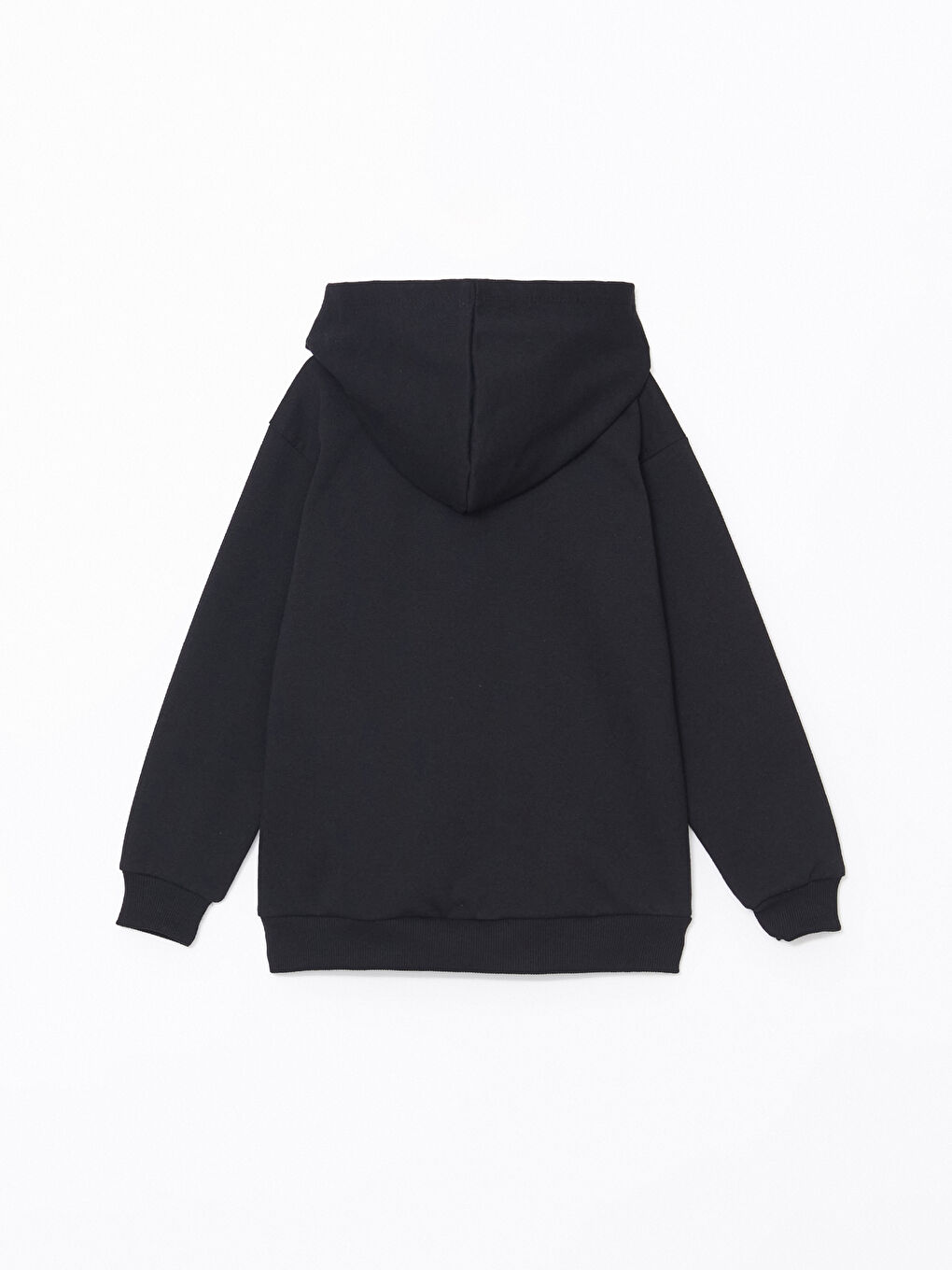 Siyah Kapüşonlu Erkek Çocuk Sweatshirt-2