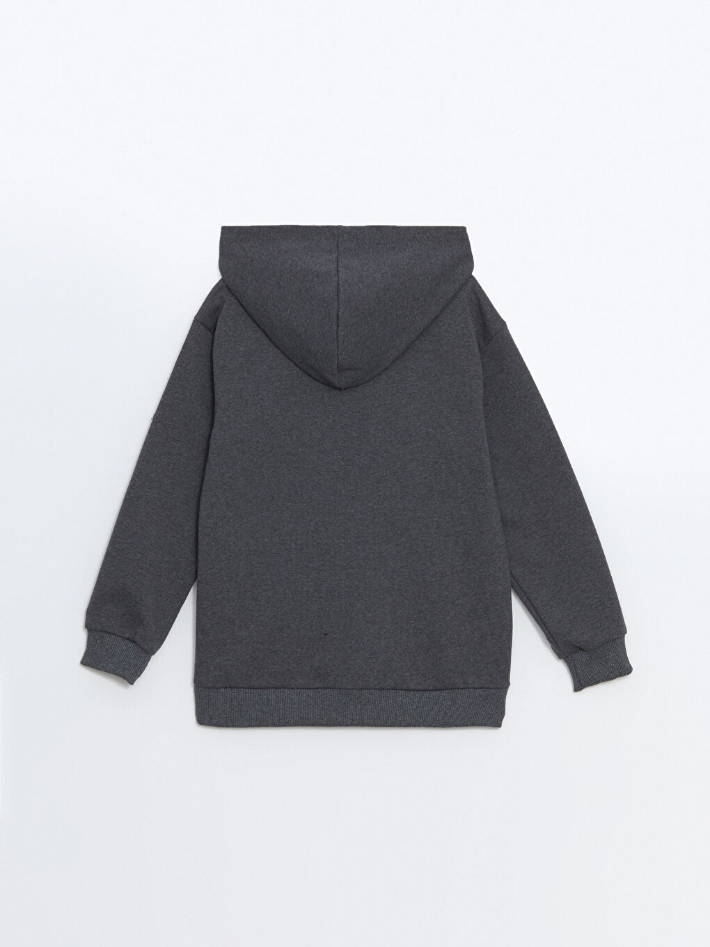 Gri Kapüşonlu Erkek Çocuk Sweatshirt-2