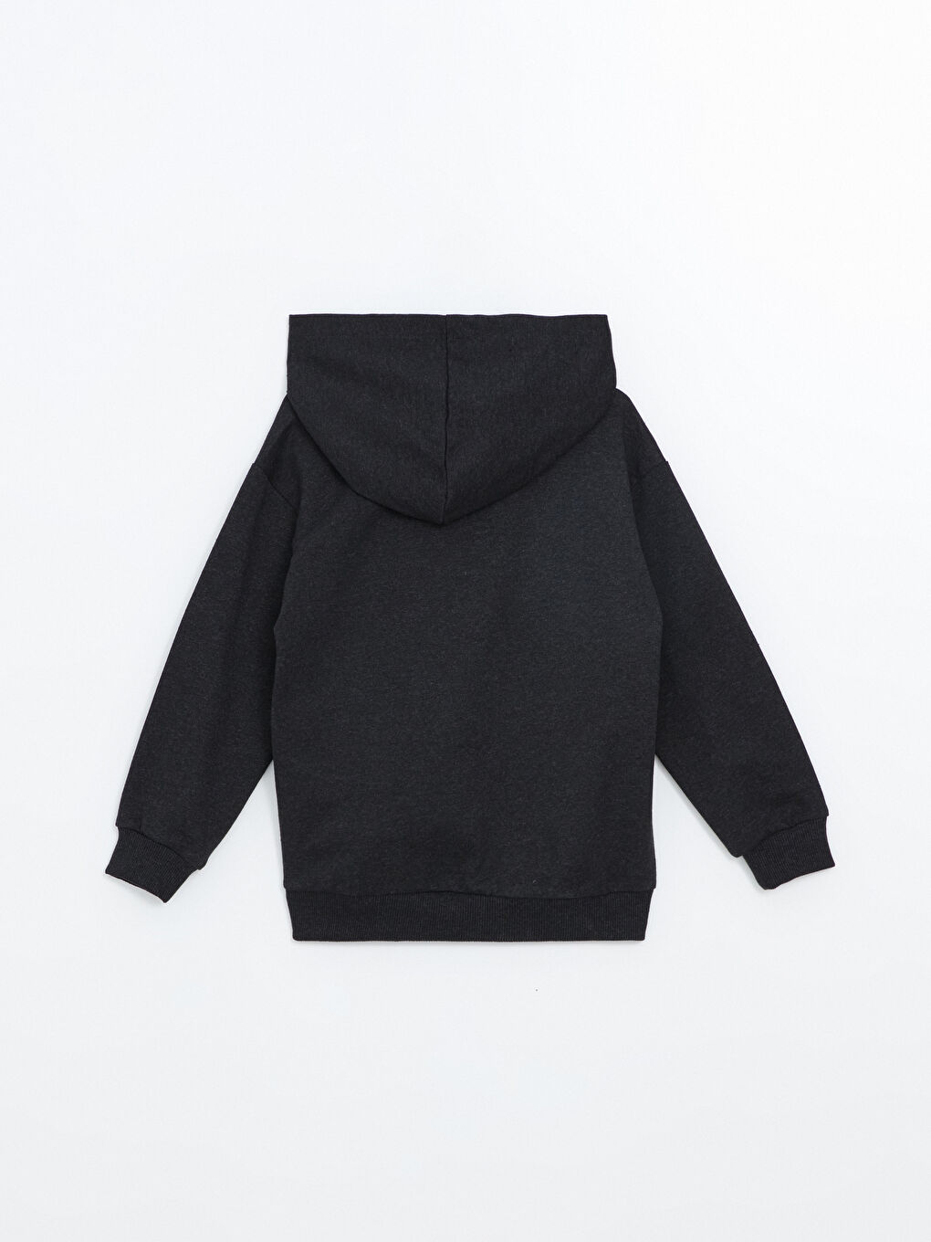 LCW ECO Antrasit Melanj Kapüşonlu Erkek Çocuk Sweatshirt - 2