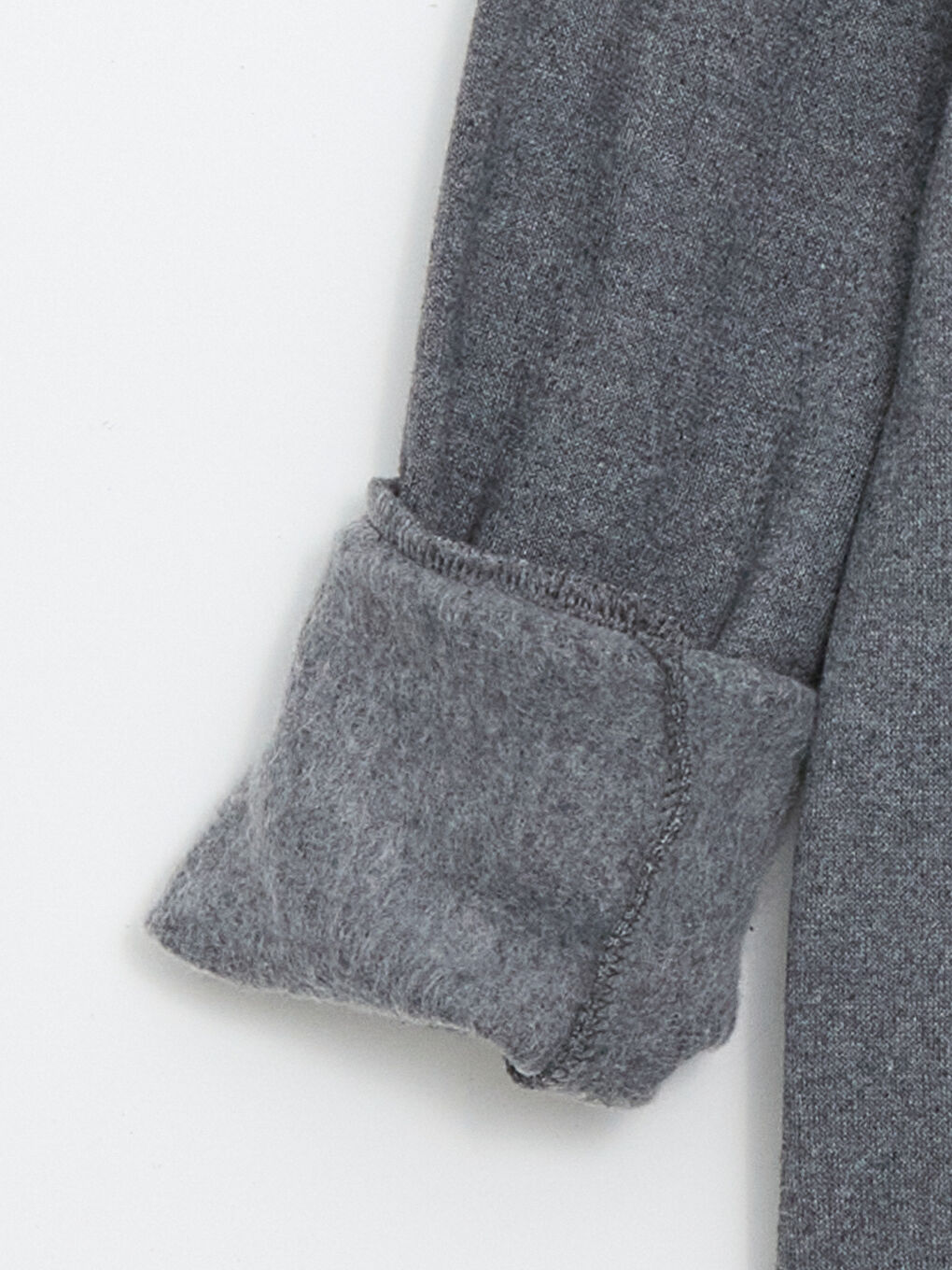 Gri Kapüşonlu Erkek Çocuk Sweatshirt-2