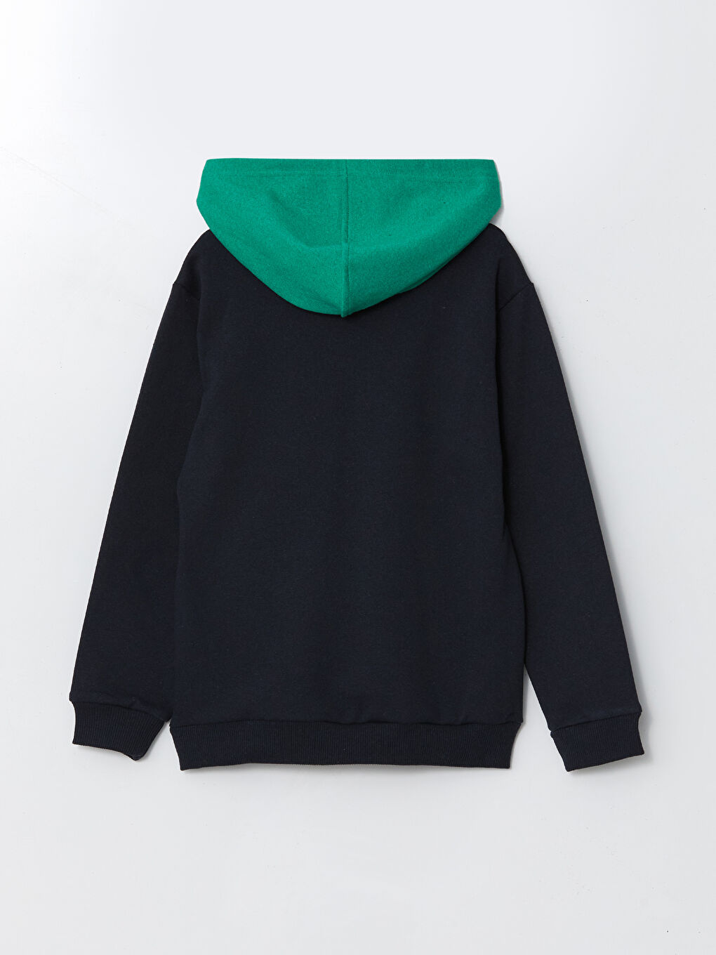 LCW ECO Lacivert Kapüşonlu Erkek Çocuk Sweatshirt - 1