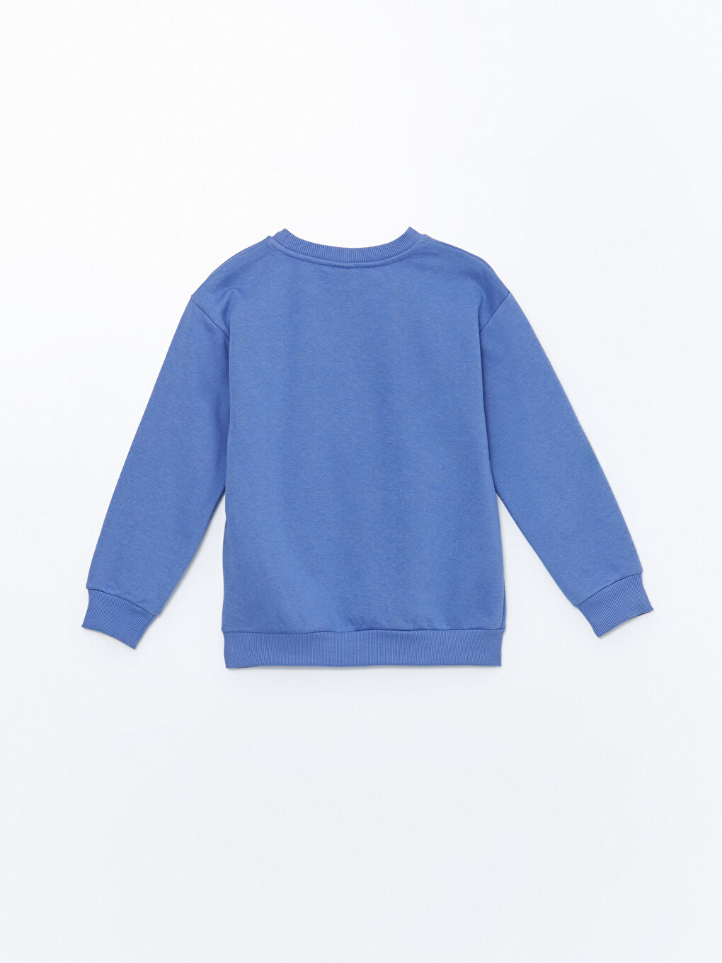 LCW Kids Mat Lila Bisiklet Yaka Baskılı Kız Çocuk Sweatshirt - 4