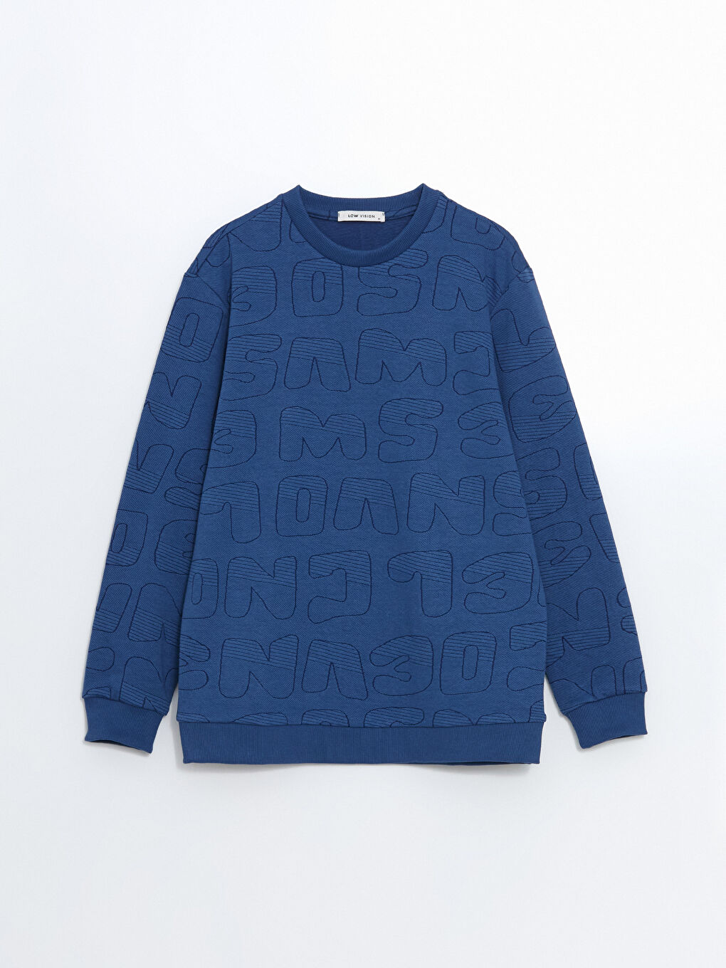 Crew Neck Long Sleeve Printed Men's Sweatshirt-4