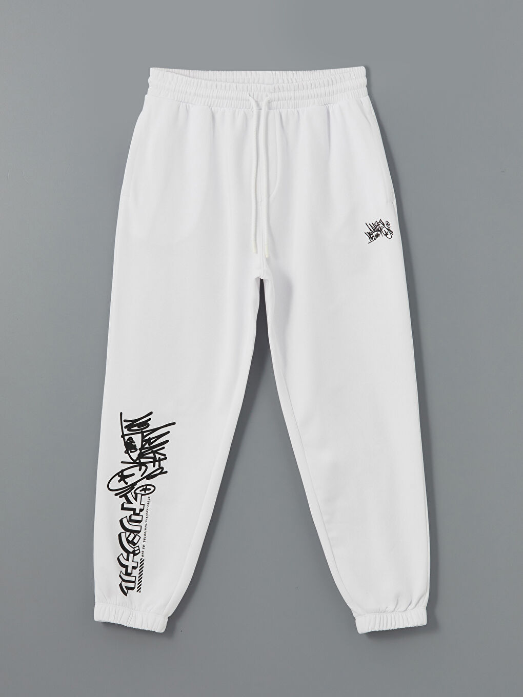 بنطلون رياضي تخين واسع للرجال-4