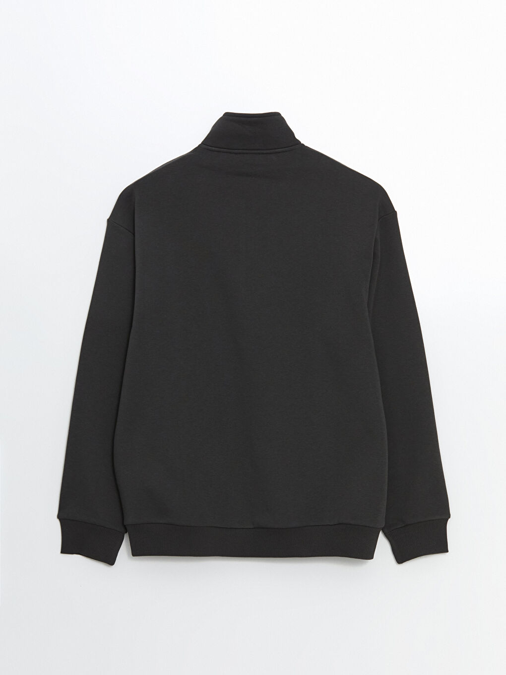 Antrasit Dik Yaka Erkek Sweatshirt-5