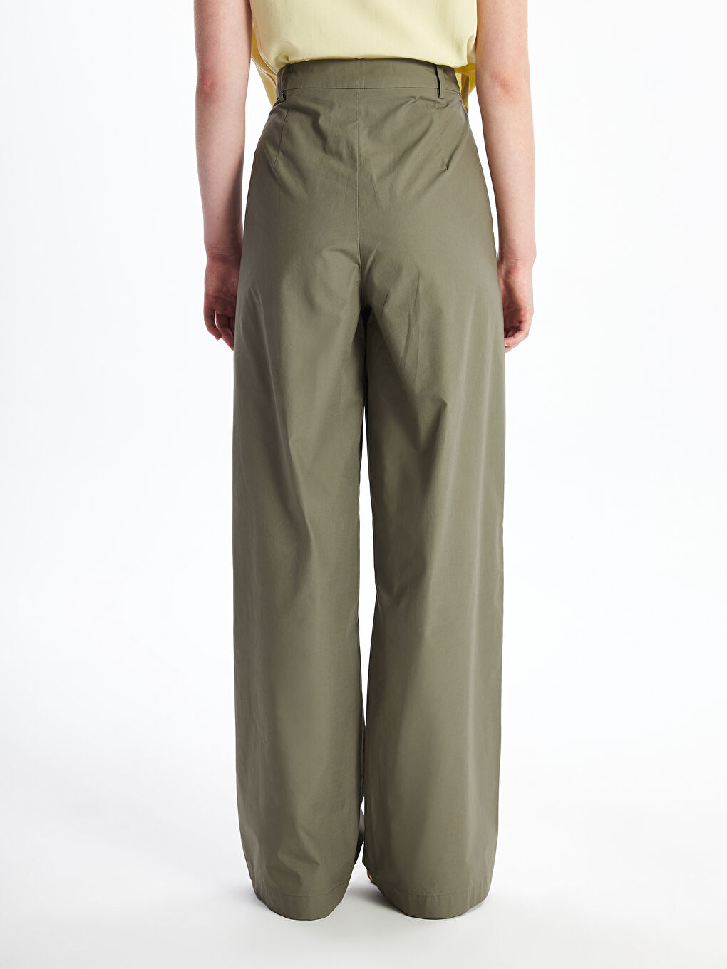 LCW Vision Loose Fit Wide Leg Women's Trousers -W4IN17Z8-YCQ