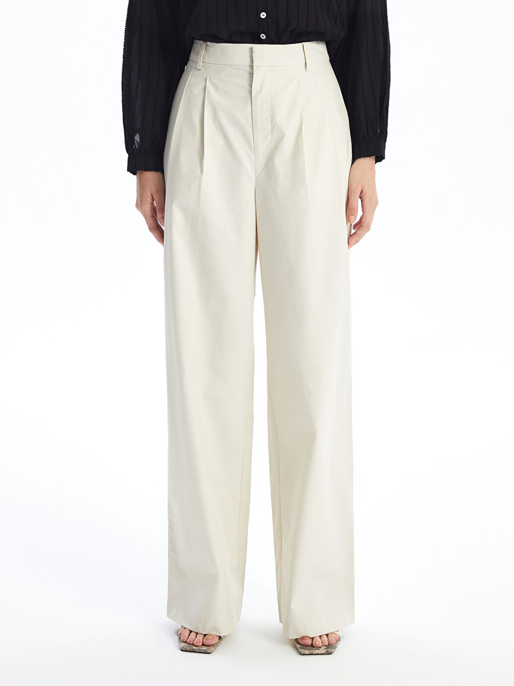 LCW Vision Locker sitzende Hosen mit weitem Bein für Damen -W4IN17Z8-YE6