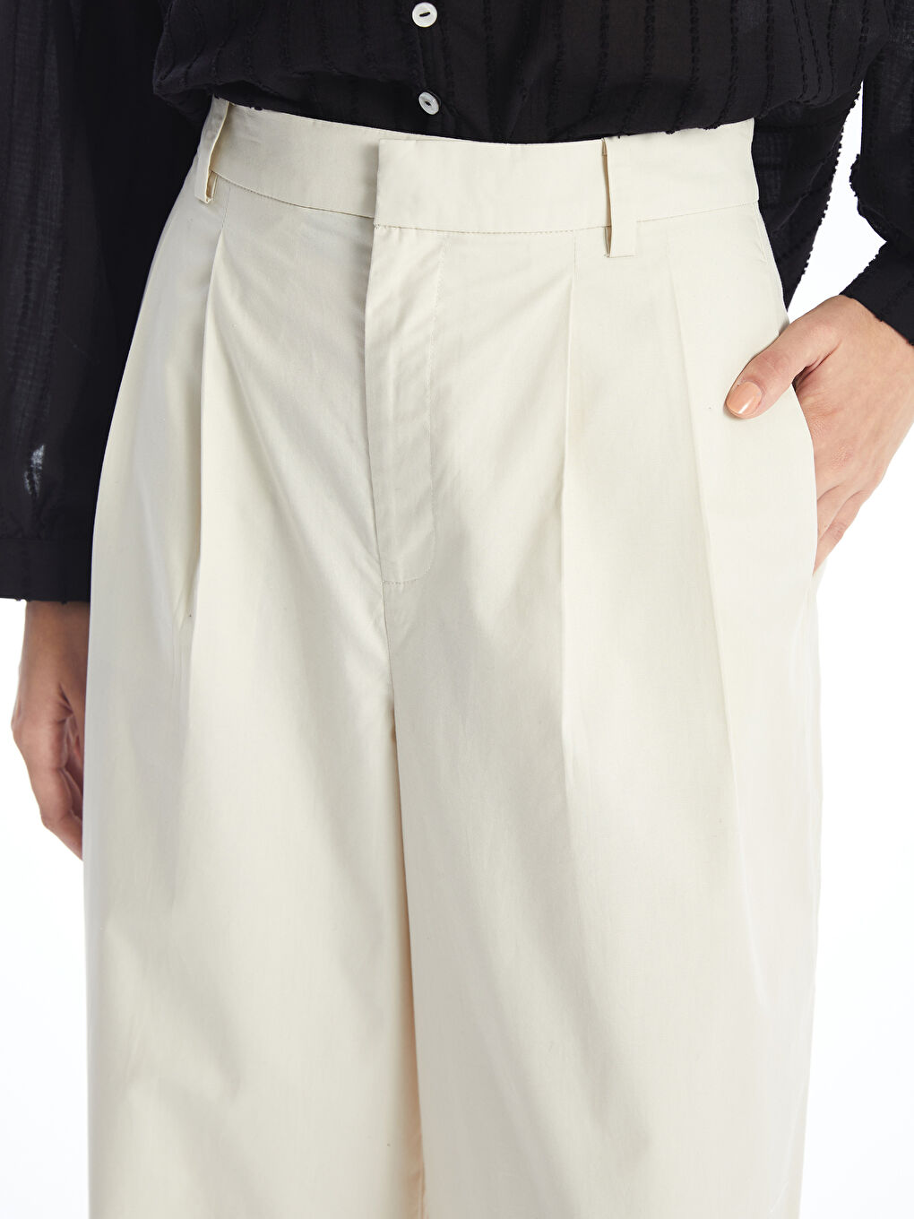 LCW Vision Locker sitzende Hosen mit weitem Bein für Damen -W4IN17Z8-YE6