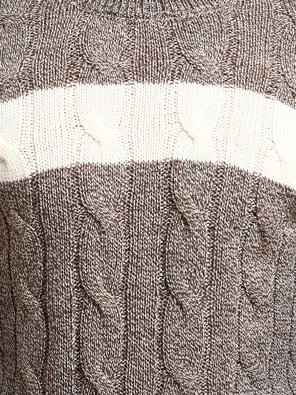 Crew Neck Long Sleeve Men's Tricot Sweater-2