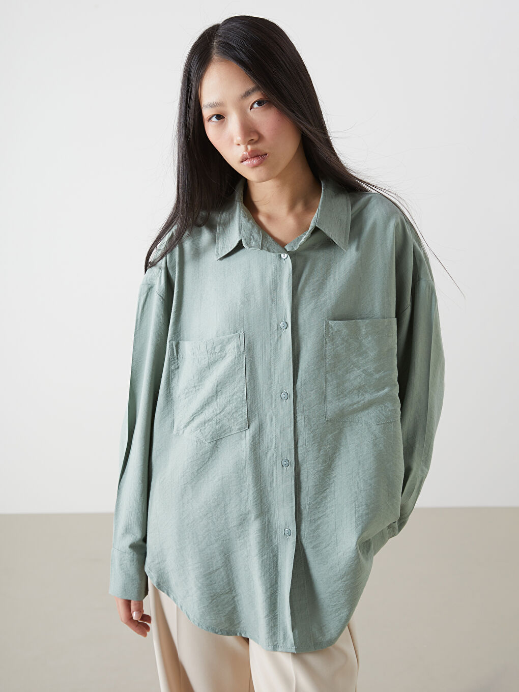 Кең пішім әйелдерге арналған жейде