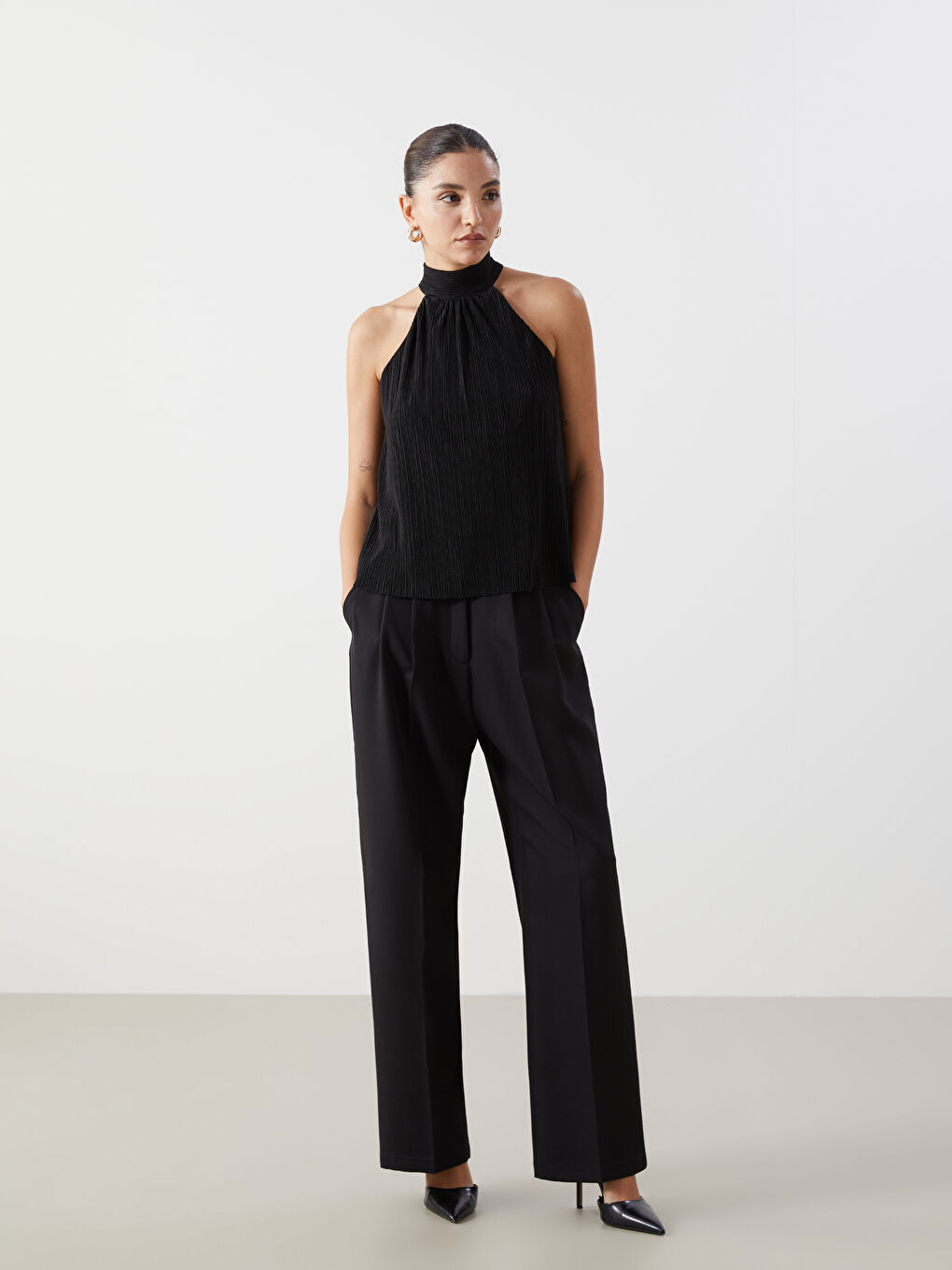 LCW Vision Loose Fit Women's Trousers -W4IO37Z8-CVL