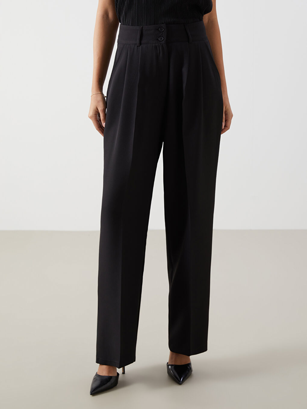 LCW Vision Loose Fit Women's Trousers -W4IO37Z8-CVL