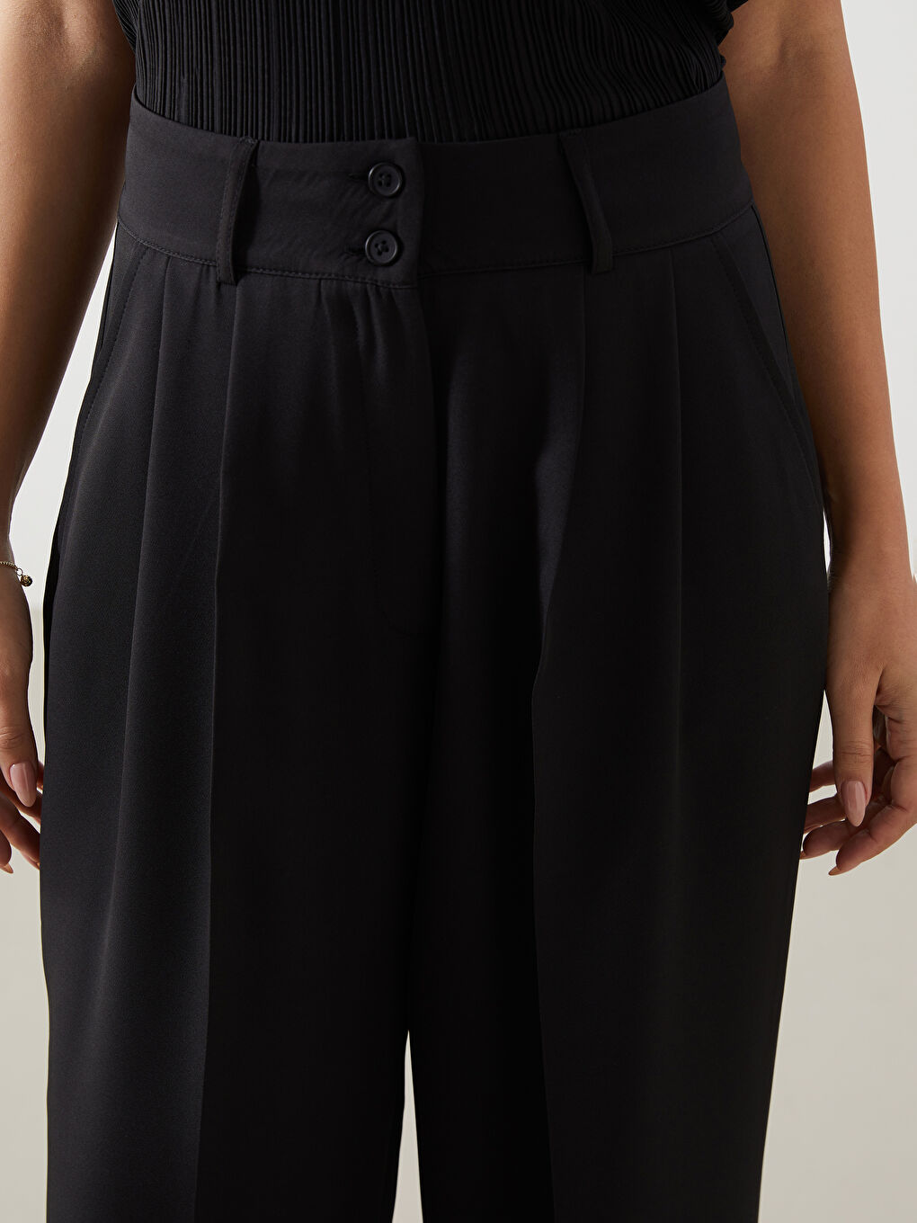 LCW Vision Loose Fit Women's Trousers -W4IO37Z8-CVL