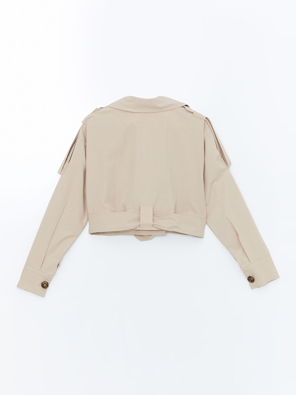 معطف ترنش بصفين زراير للسيدات-5