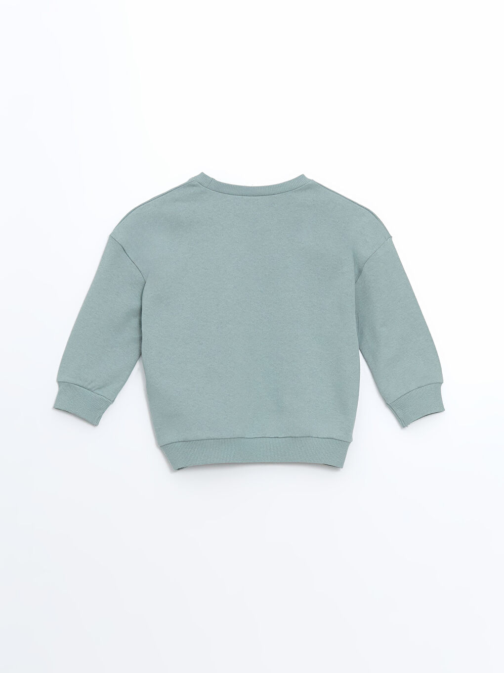 LCW ECO Yeşil Bisiklet Yaka Baskılı Erkek Bebek Sweatshirt - 1