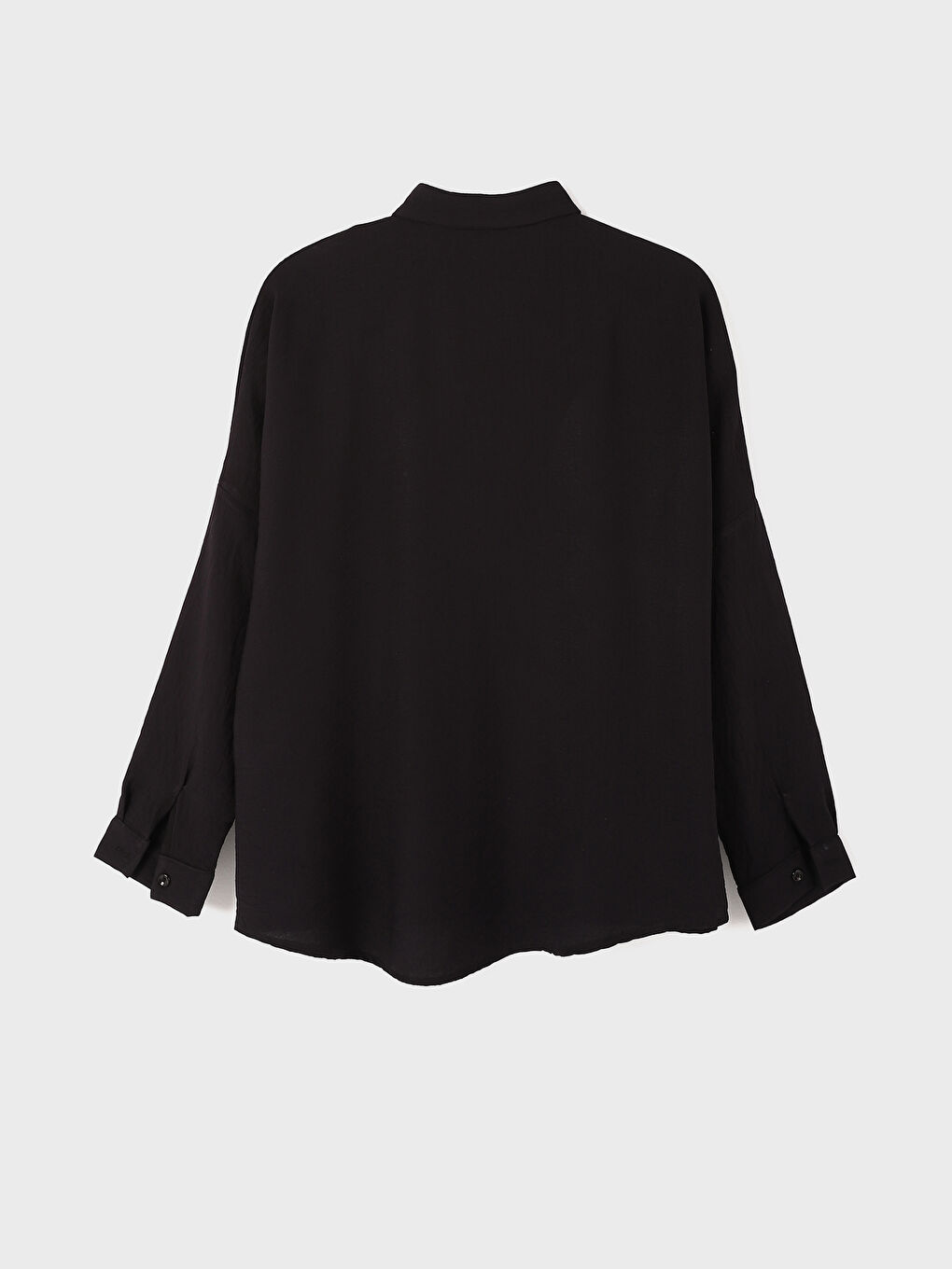 Plain Long Sleeve Women's Shirt-2