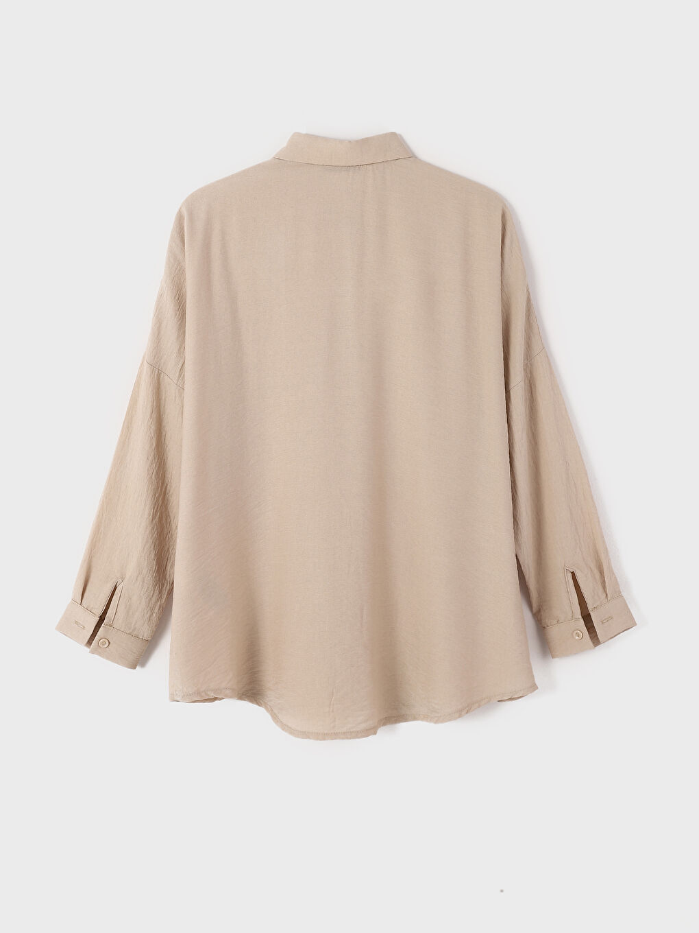 Chemise Unie à Manches Longues pour Femmes-1