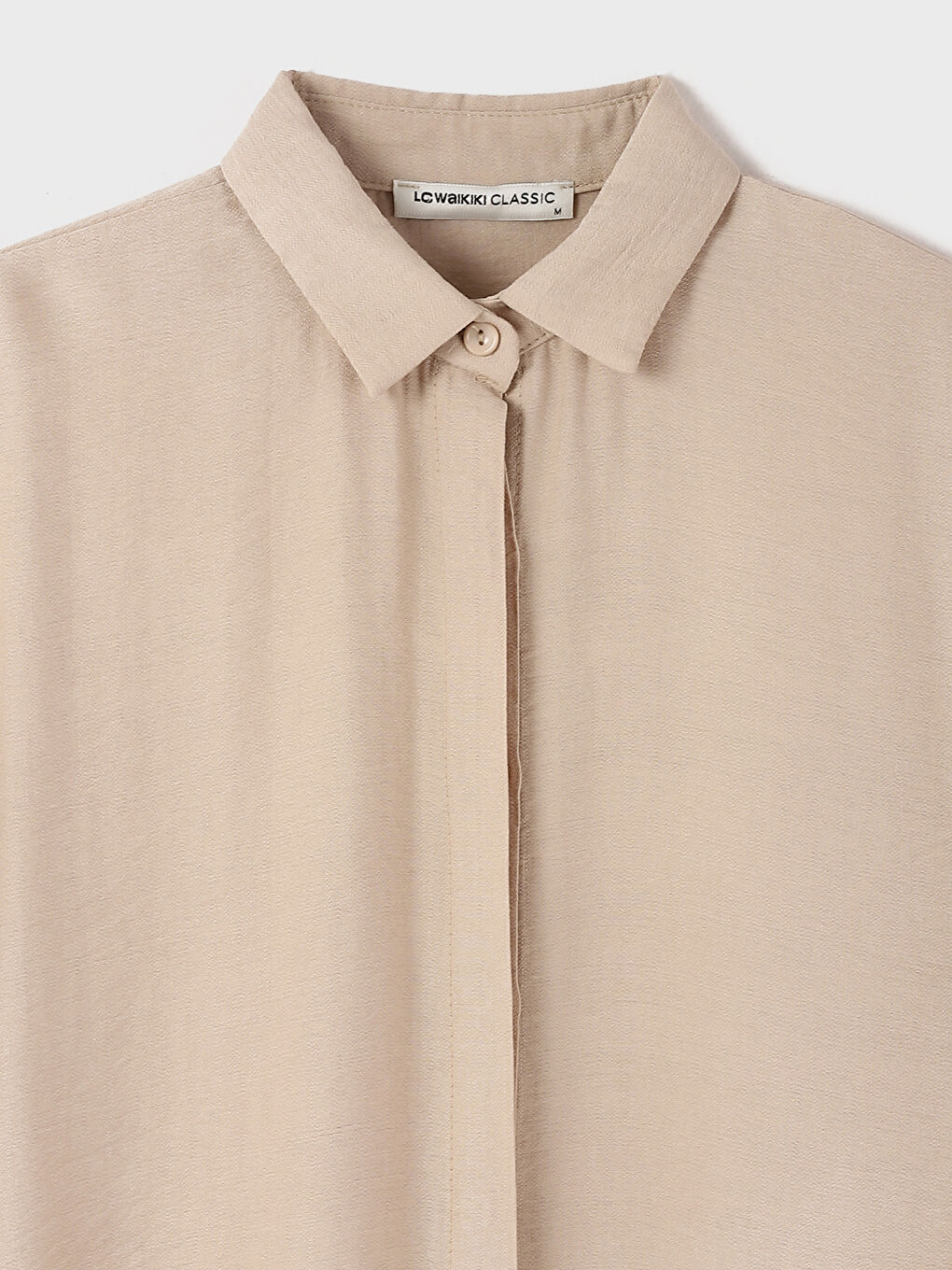 Chemise Unie à Manches Longues pour Femmes-3