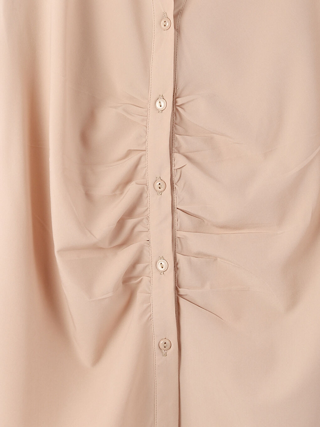 LCW Vision Collared Neck Plain Long Sleeve Women's Blouse -W4IP32Z8-G7K