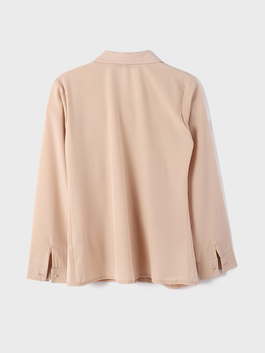 LCW Vision Collared Neck Plain Long Sleeve Women's Blouse -W4IP32Z8-G7K