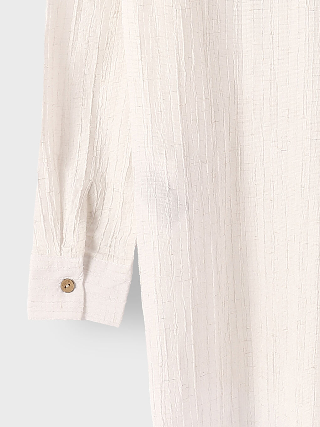 Plain Long Sleeve Oversize Women's Shirt-3