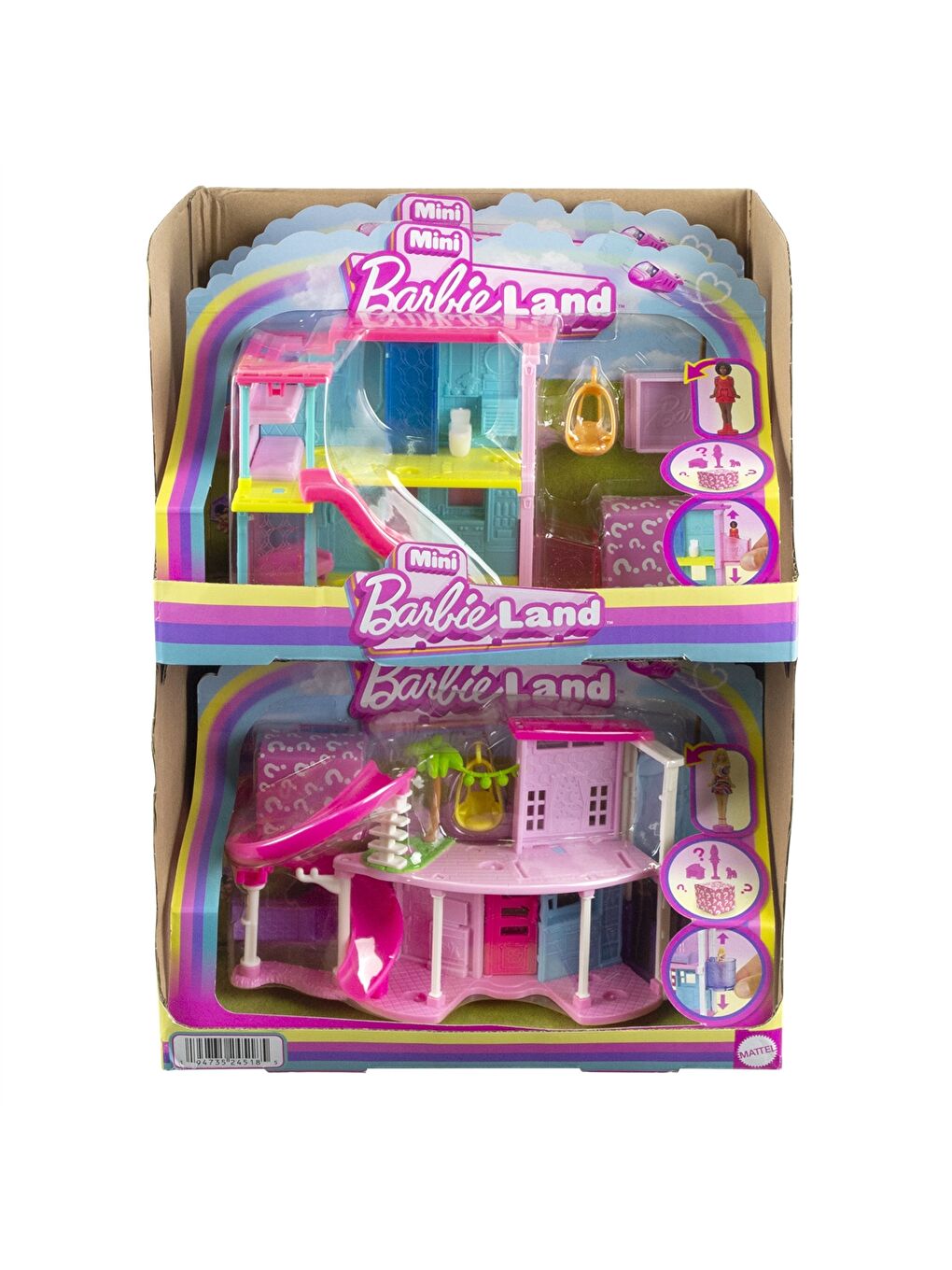 MATTEL Karışık Asorti Mini Barbie Land  Oyun Seti HYF44 - 12