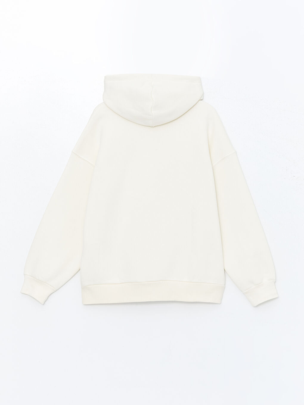 LCW Vision Ekru Oversize Kadın Kalın Hoodie - 5