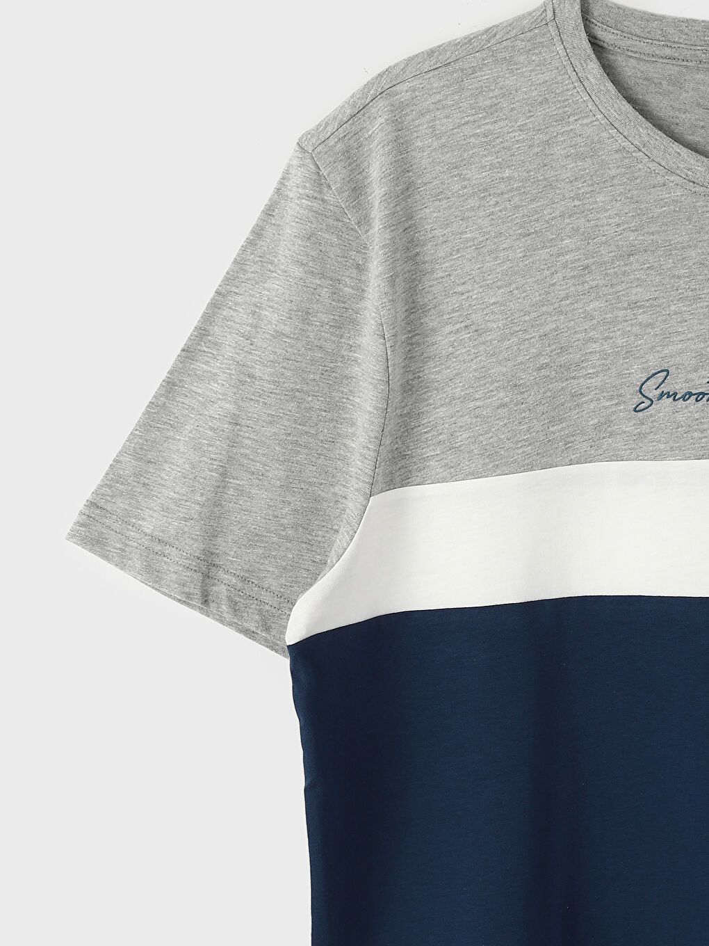 Crew Neck Short Sleeve Printed Combed Cotton Men's T-shirt-2