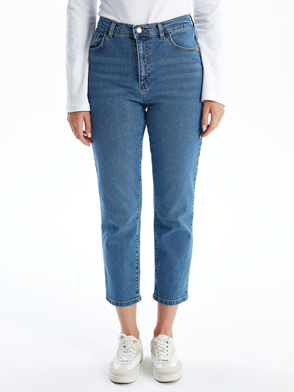 Straight Fit Women's Jeans -W4IQ10Z8-507