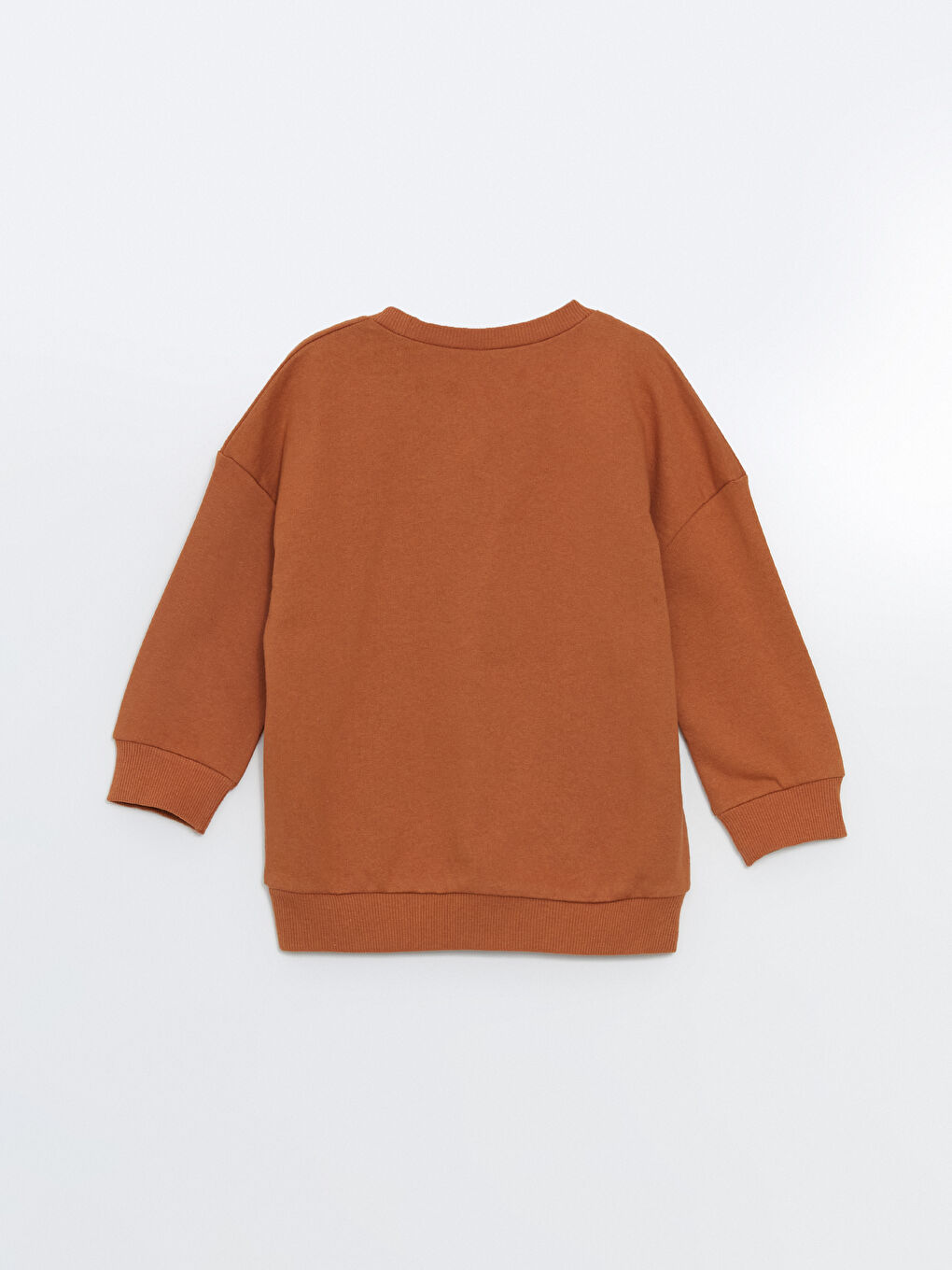 LCW ECO Açık Kahverengi Bisiklet Yaka Baskılı Erkek Bebek Sweatshirt - 2