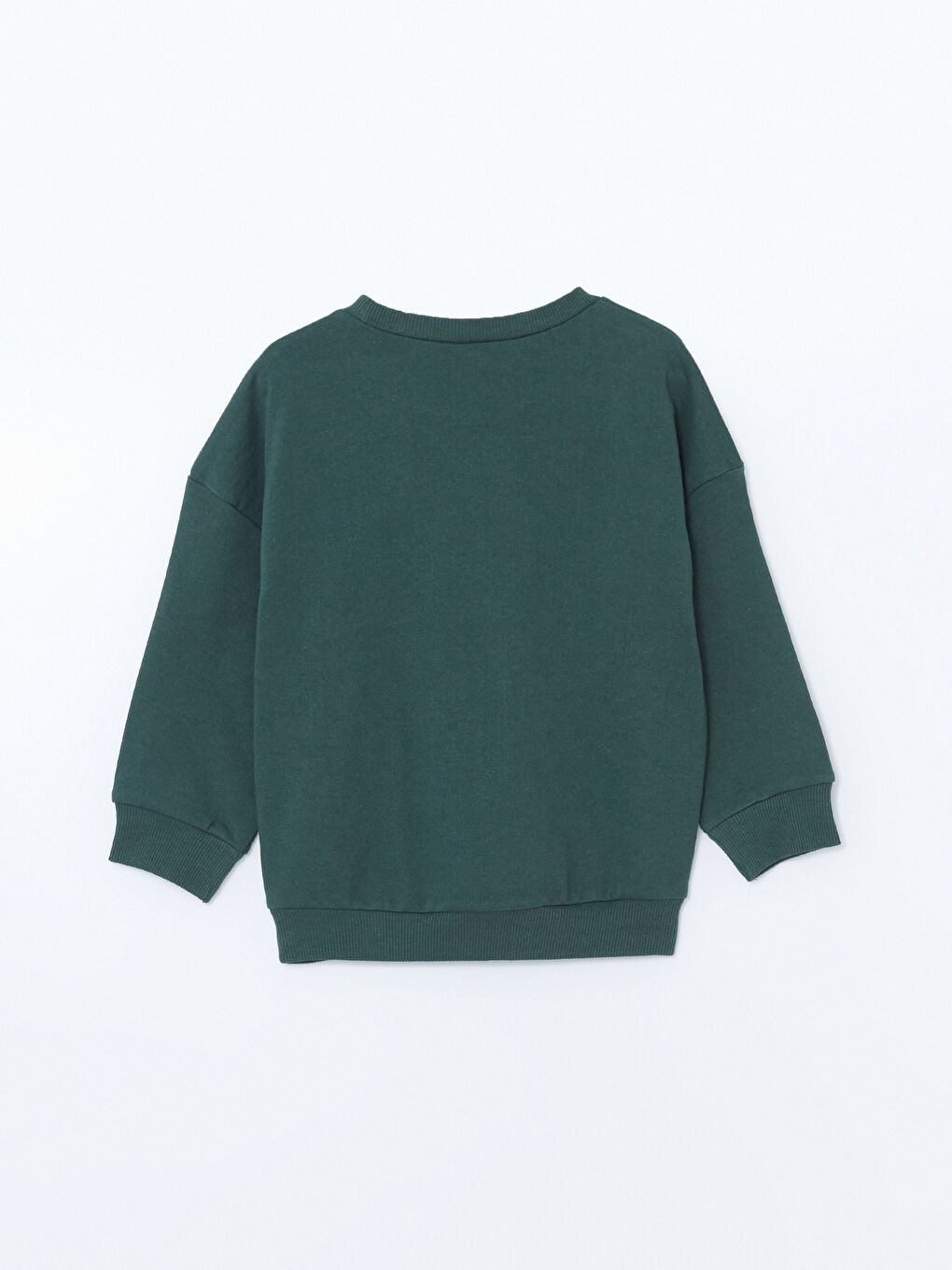 LCW ECO Orta Yeşil Bisiklet Yaka Baskılı Erkek Bebek Sweatshirt - 2