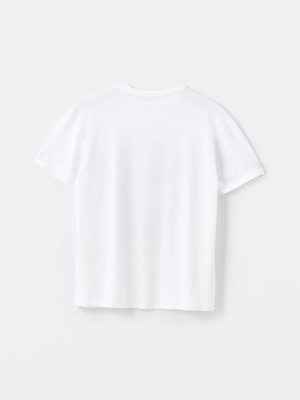 Crew Neck Printed Short Sleeve Women's T-Shirt-5