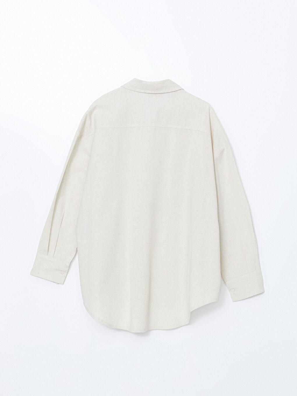 Oversize Linen Blend Women's Shirt-5