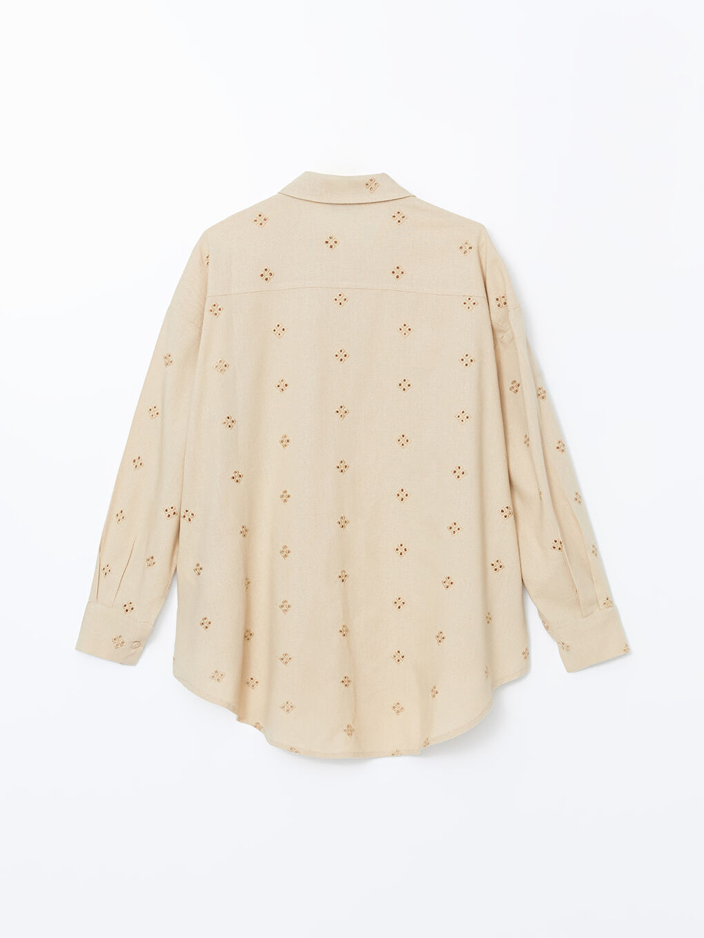 Openwork Oversize Women's Shirt-5