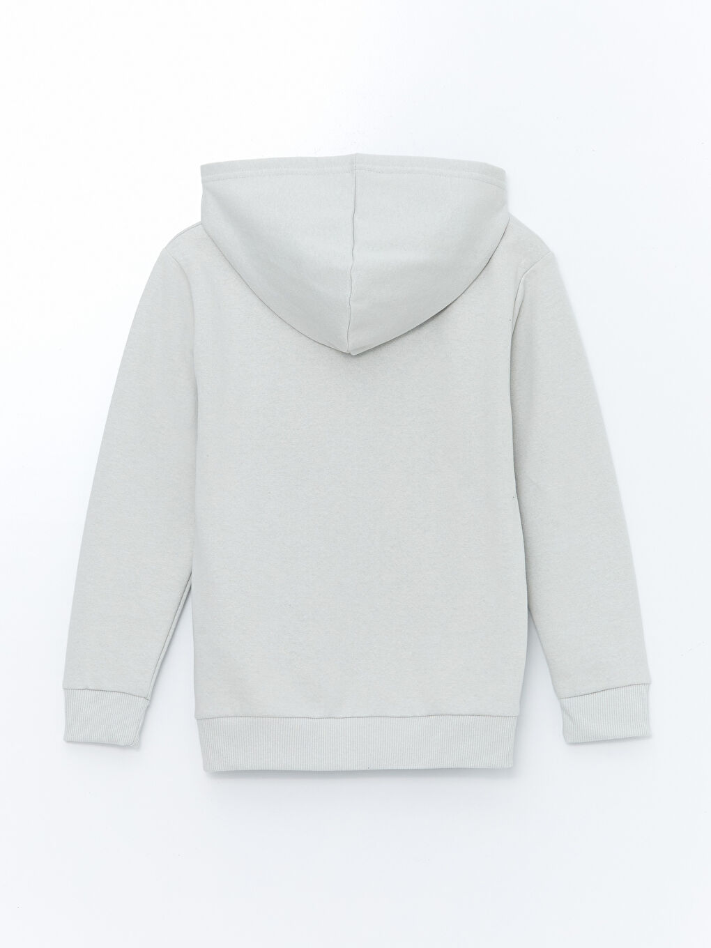 LCW ECO Açık Gri Kapüşonlu Erkek Çocuk Sweatshirt - 1