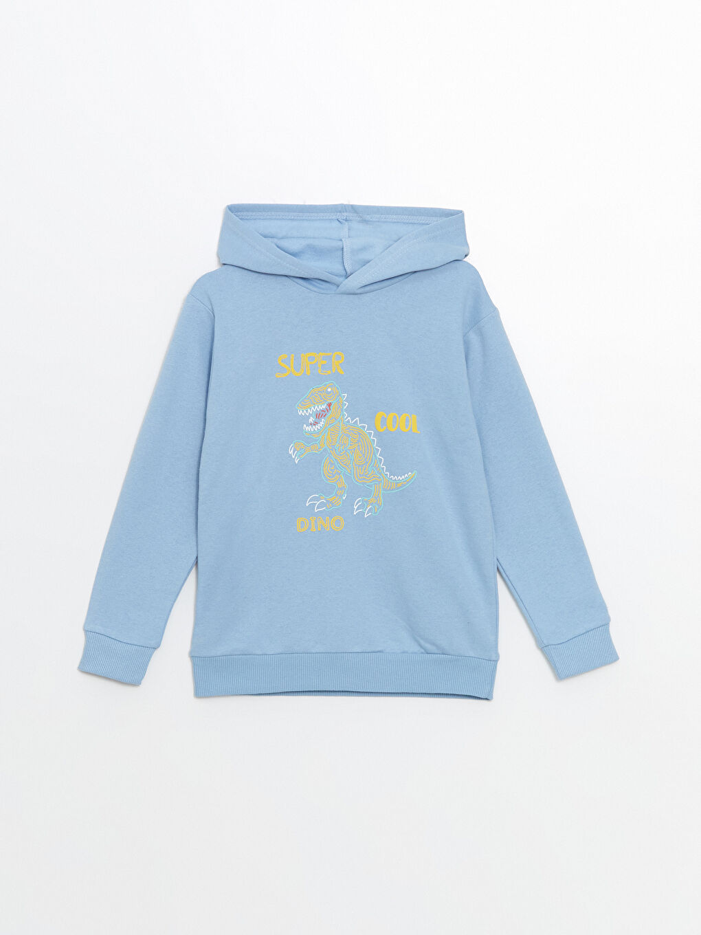 LCW ECO Mavi Kapüşonlu Erkek Çocuk Sweatshirt