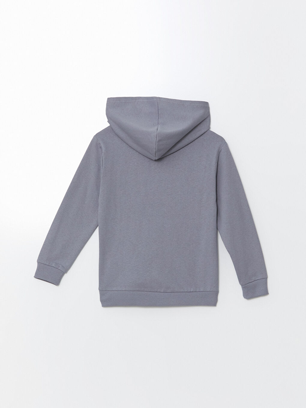 LCW ECO Mat Mavi Kapüşonlu Erkek Çocuk Sweatshirt - 2