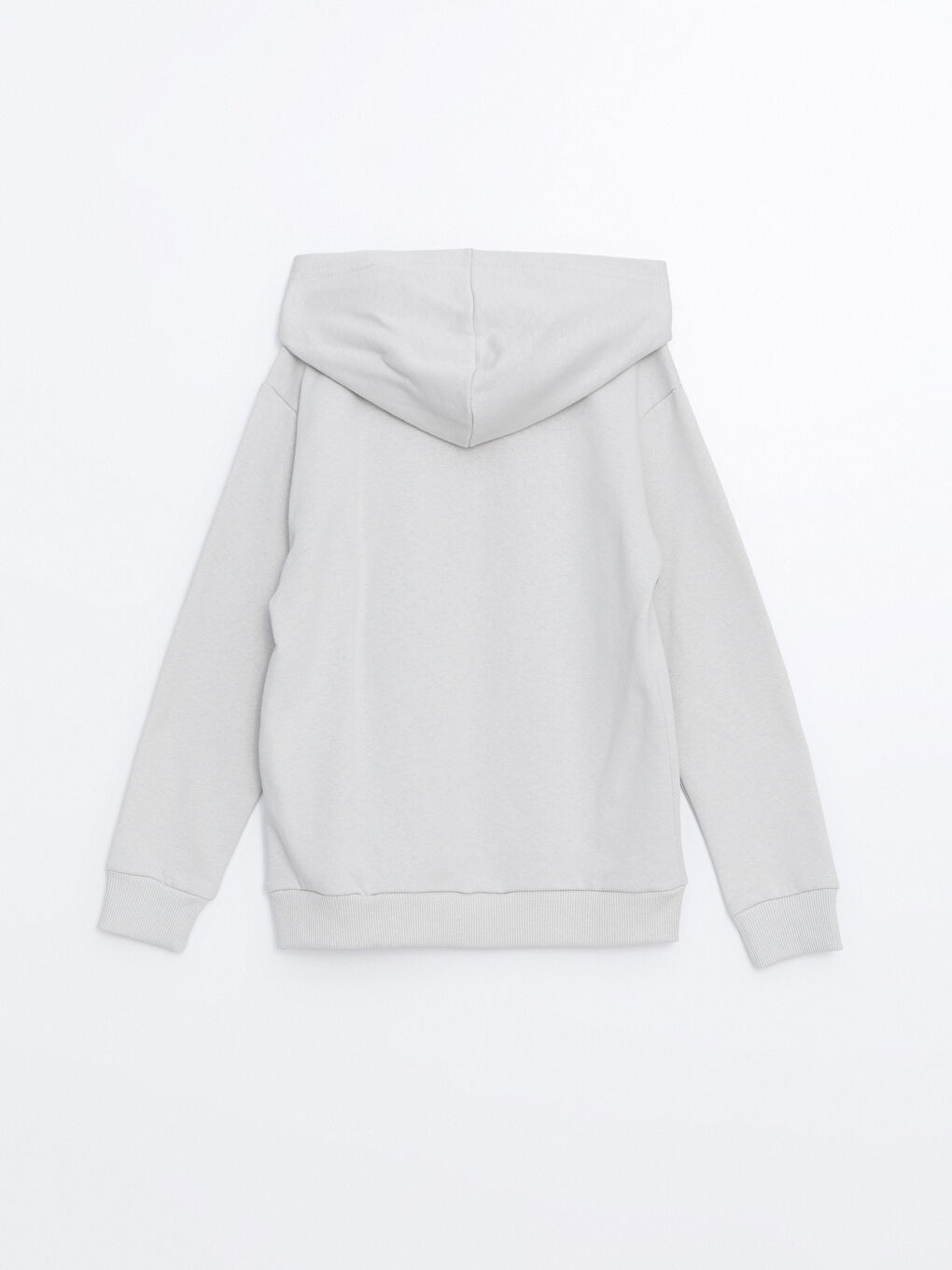 LCW ECO Açık Gri Kapüşonlu Erkek Çocuk Sweatshirt - 2