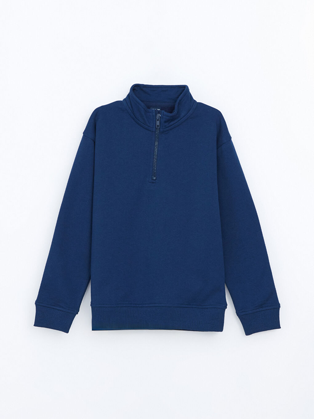 LCW ECO Lacivert Dik Yaka Erkek Çocuk Sweatshirt