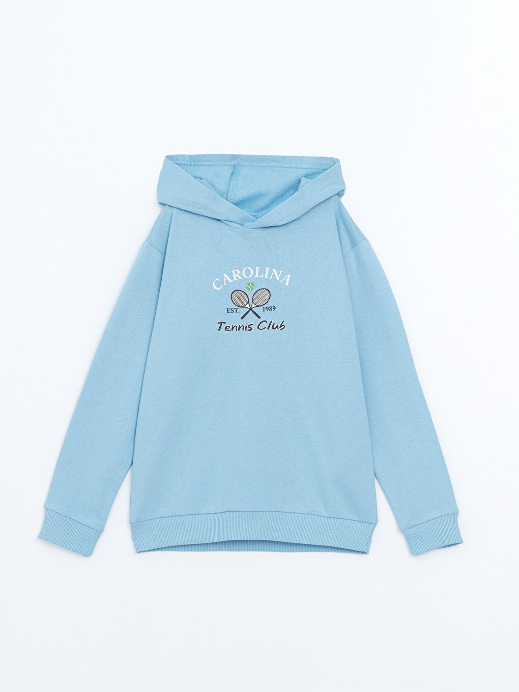 LCW ECO Mavi Kapüşonlu Erkek Çocuk Sweatshirt