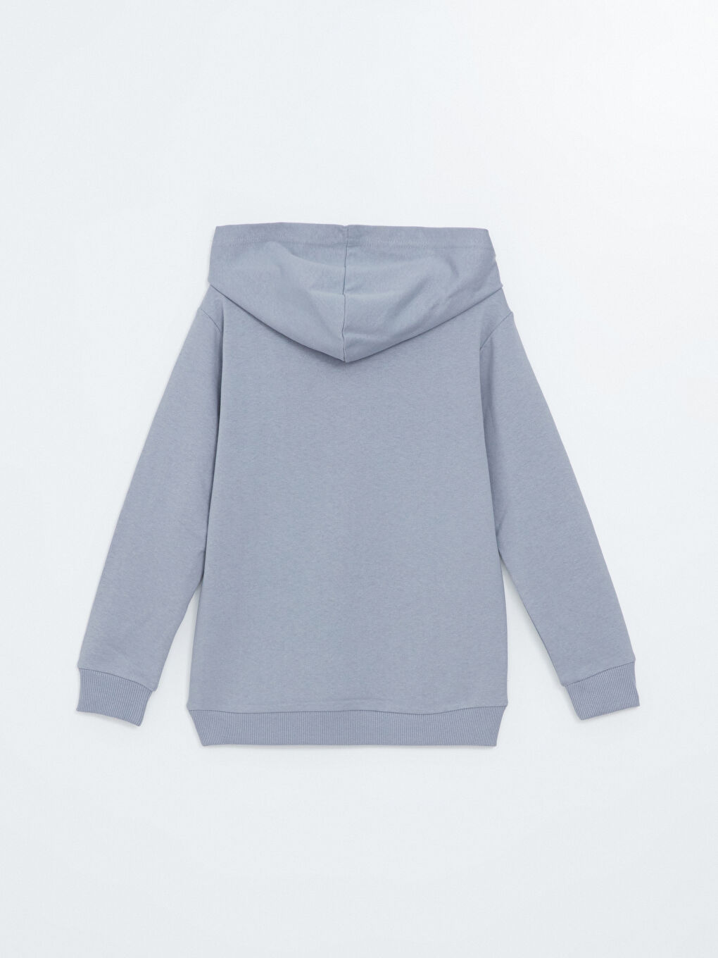 LCW ECO Mat Mavi Kapüşonlu Erkek Çocuk Sweatshirt - 2