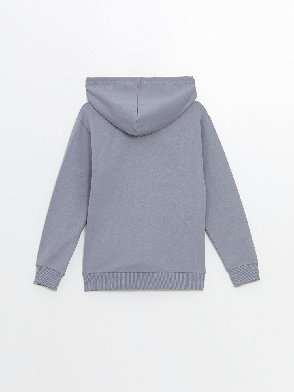 LCW ECO Mat Mavi Kapüşonlu Erkek Çocuk Sweatshirt - 2