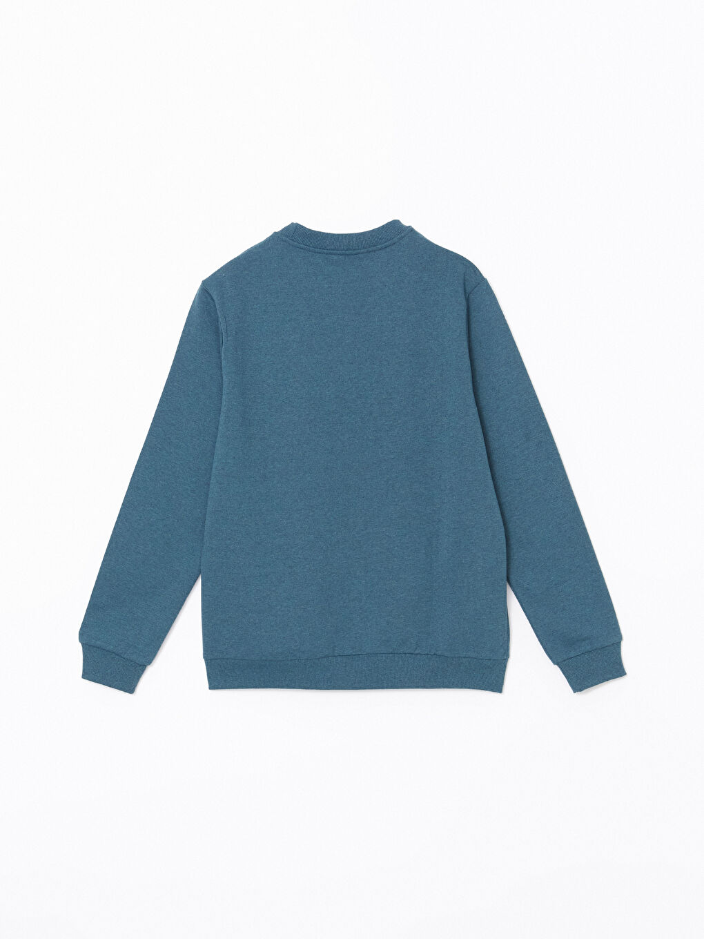 LCW ECO Petrol Bisiklet Yaka Uzun Kollu Baskılı Erkek Sweatshirt - 6