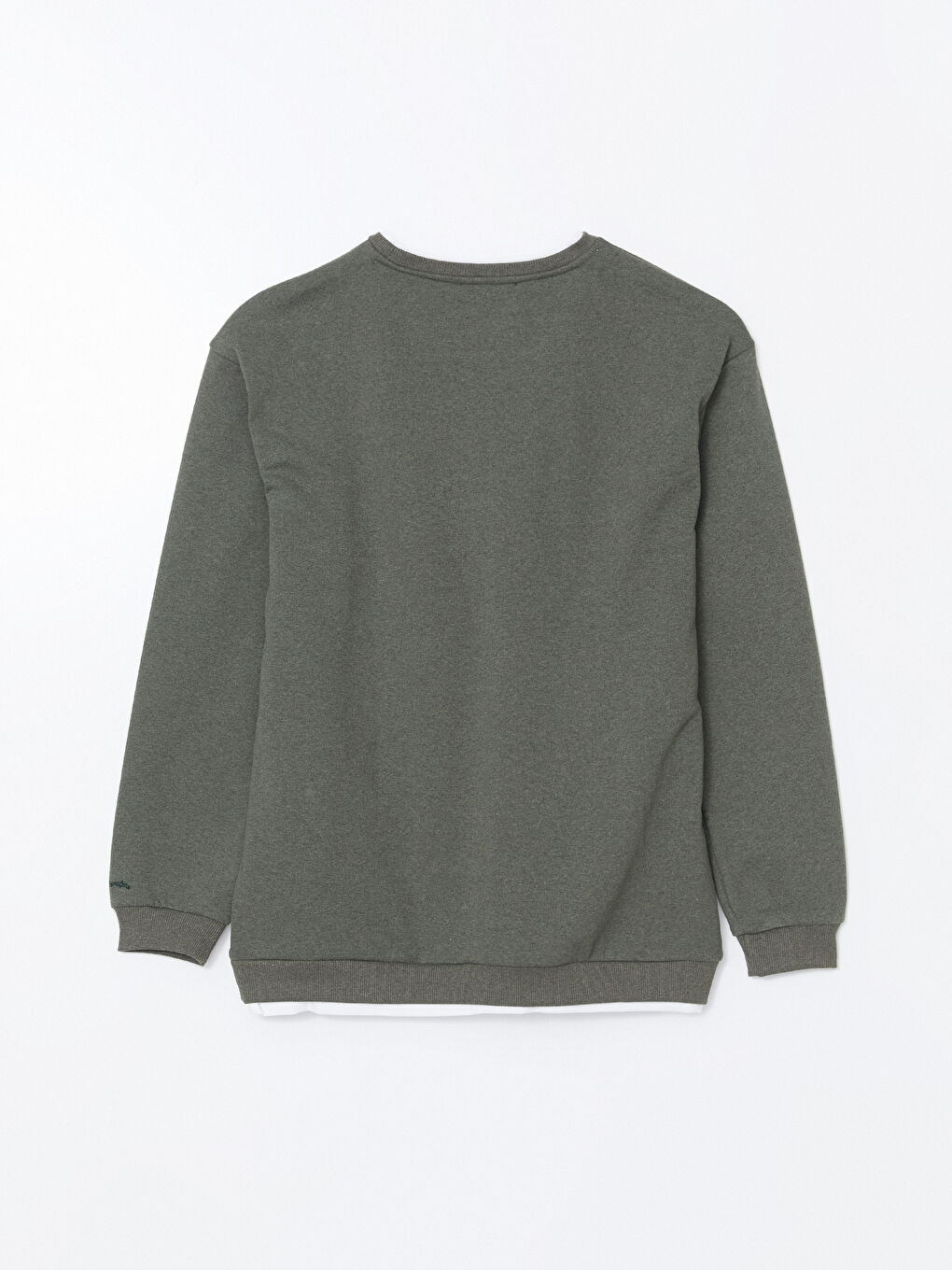 LCW ECO Haki Bisiklet Yaka Uzun Kollu Erkek Sweatshirt - 6