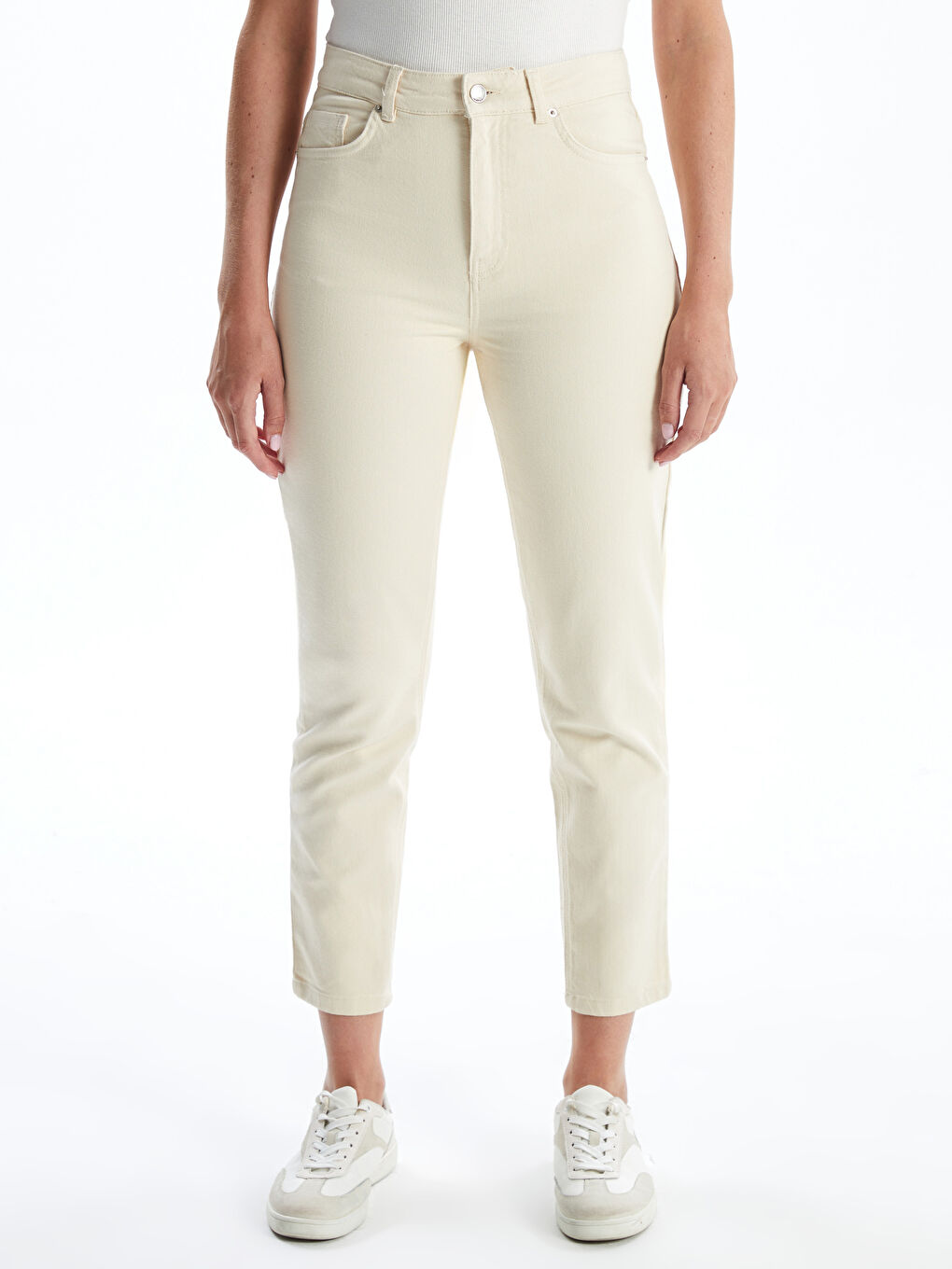 High Waist Mom Fit Women's Jeans -W4IR33Z8-FEU