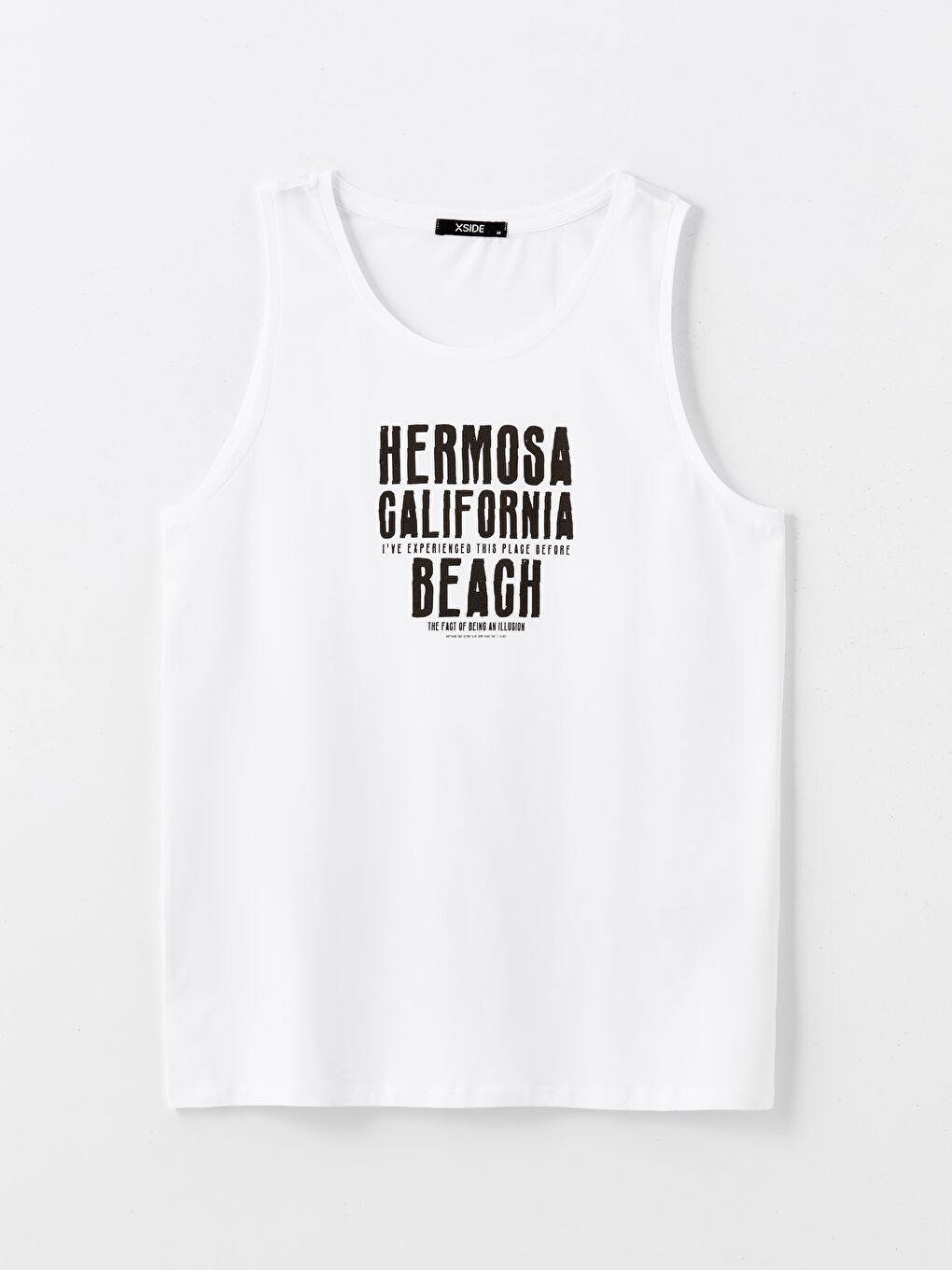 تيشيرت بدون أكمام مطبوع برقبة دائرية للرجال-4