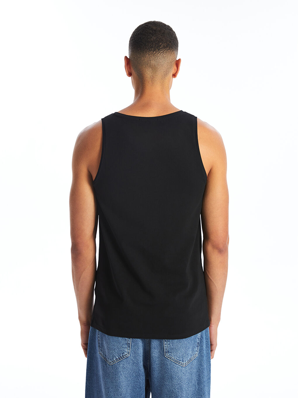 T-shirt sans manches pour Hommes à col rond-3